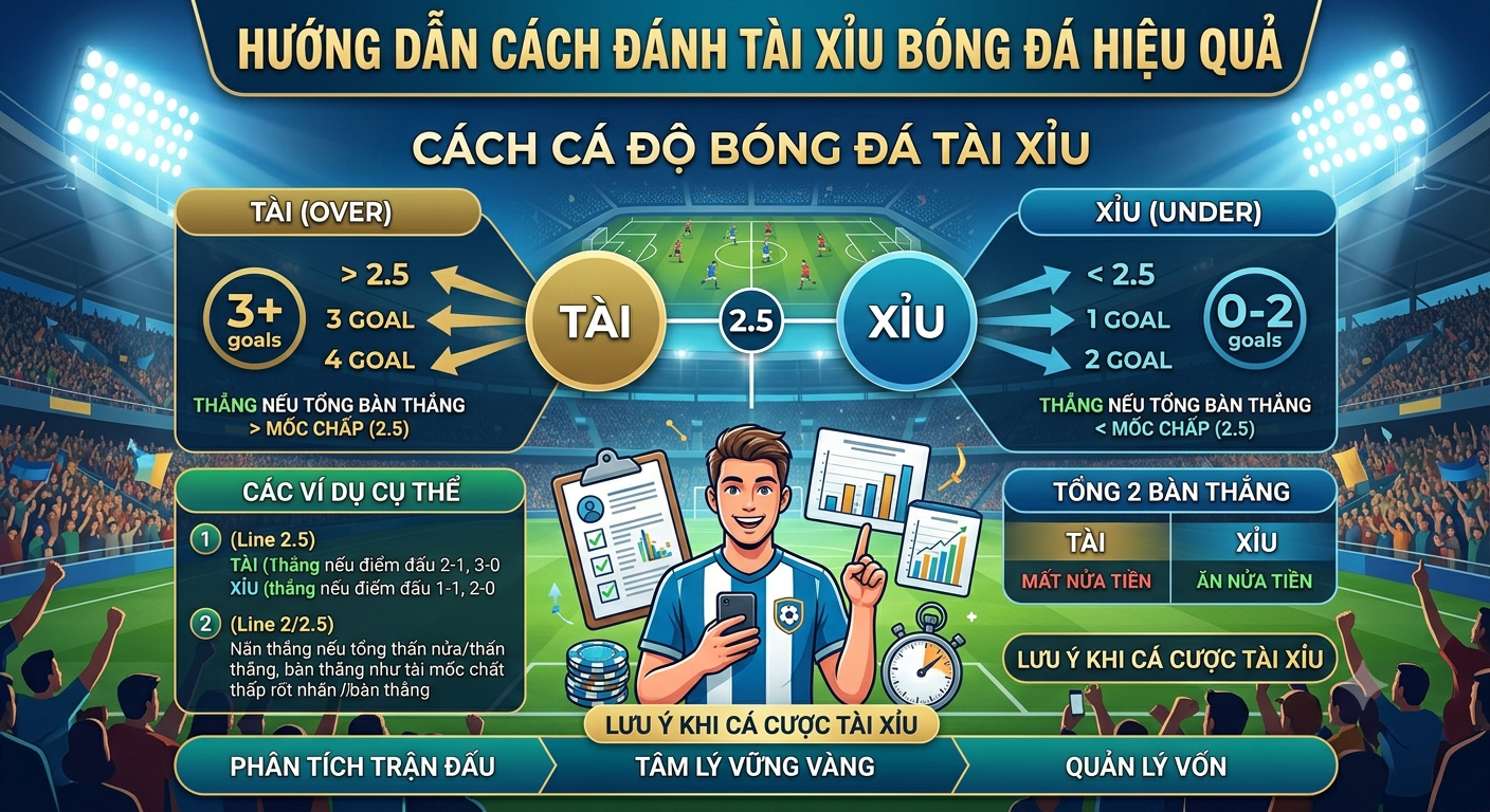 cách cá độ bóng đá tài xỉu