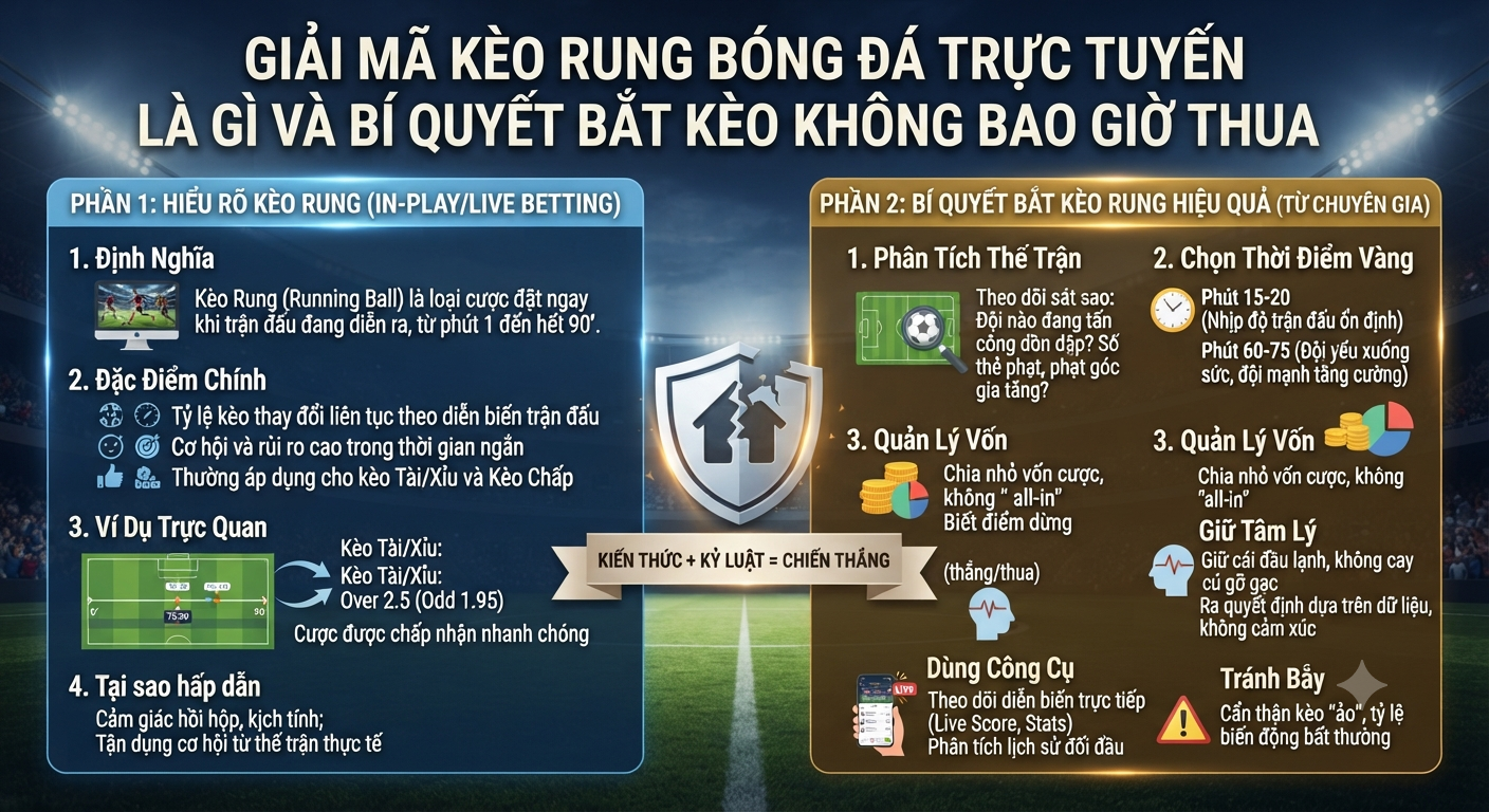kèo rung bóng đá trực tuyến là gì
